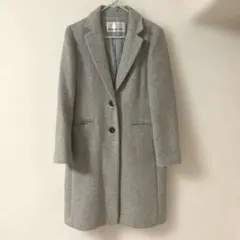 ナチュラルビューティーベーシック　チェスターコート　グレー　Mサイズ