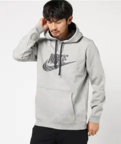 Nike フード付きパーカー グレー/黒