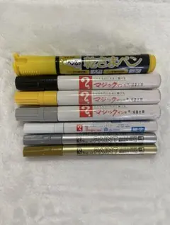 油性マジック（マジックインキ）＋乾きまペン計7本セット
