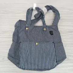 ♢N445 BMS デニム ヒッコリー トートバッグ ショルダーバッグ