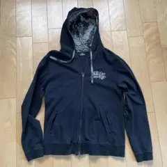 Subciety ブラック ジップパーカー L 日本製のサムネイル