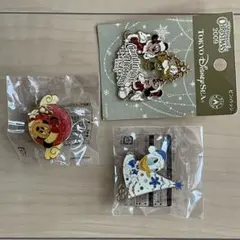 【正規品】ディズニー2009年 ハーバーサイドクリスマス ピンバッジセット
