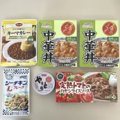 食品まとめ売り　キーマカレー　中華丼 シーチキン ハヤシライスルゥ　やきとり缶詰のサムネイル