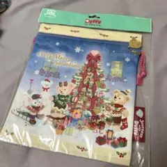 ディズニー ダッフィーフレンズ 巾着 クリスマス 2015のサムネイル