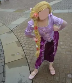 ラプンツェル コスプレ衣装 Mサイズ ウィッグ付き