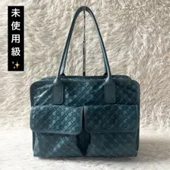 未使用級✨ゲラルディーニ　ソフティ　トートバッグ グリーン
