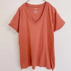 モッシモ 無地 半袖 Ｖネック Ｔシャツ ＸL 綿 お出かけのサムネイル