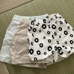 まとめ売りハーフパンツ 140センチ3点セットユニクロ、ブリングガールズ
