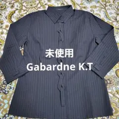 GabardneK.T ブラック七分丈シャツ Mサイズ