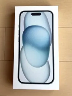 箱　iPhone 15 純正箱　SIMピン付　ブルー