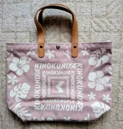 KINOKUNIYA 　新品未使用品 ハイビスカス柄 トートバッグ