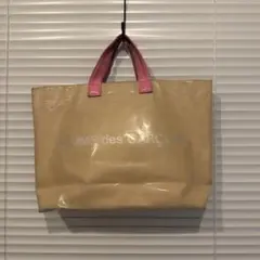 COMME des GARCONS トートバッグ ベージュ ピンク