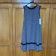 新品未使用ラヴィー.クリエーション幾何学模様 ノースリーブ ワンピース