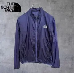 ノースフェイス レディースL ナイロンジャケット パープル ウインドブレーカー