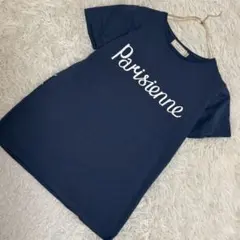 《良品》 MAISON KITSUNE Tシャツ ネイビー S カジュアル ロゴのサムネイル