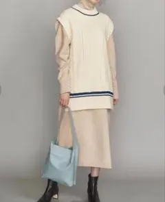 【新品】BEAUTY&YOUTH ウール　 ニットベスト