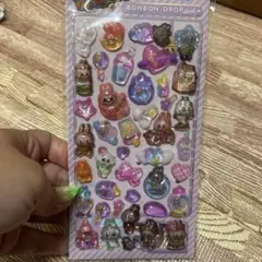 ラブブ　水入り　ボンボンドロップシール　3D
