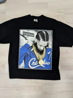 Crenshaw フォトプリント Tシャツ ブラック