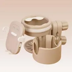 tecopeco[テコペコ］3WAY ベビーカー ドリンクホルダー グレージュ