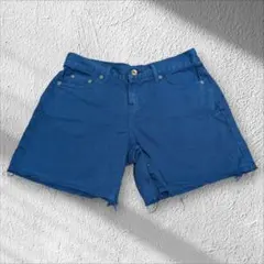 【URBAN RESEARCH】デニムショートパンツ M ブルー カットオフのサムネイル