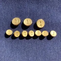 ヴィンテージ　メタルボタン IRIS TOKYO ゴルフデザイン 10個セット