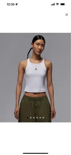 Jordan ホワイト タンクトップ