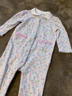 ラルフローレン9M(75 80サイズ)花柄襟付きお出かけ用ロンパース