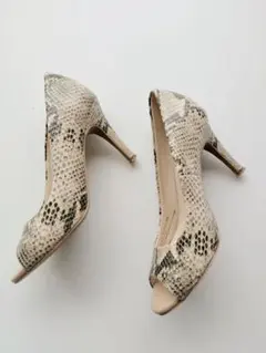 COLE HAAN　パイソン　オープントゥパンプスのサムネイル