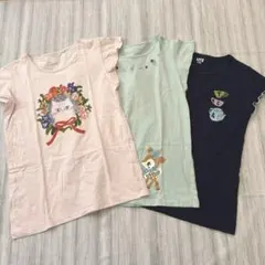 UNIQLO ユニクロ 半袖Tシャツ 3枚セット 女の子 140