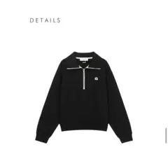 jentlouis JL Dual-Zip Neck Sweat ブラック Jent Louis JL Dual-Zip Neck Sweat ブラック - メルカリ