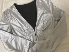 シルバー クロップドジャケット 衣装用