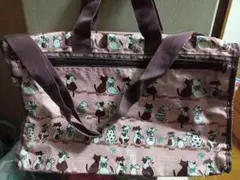 猫ちゃん　ボストンバッグのサムネイル