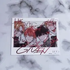 ギヴン　ムビチケ　前売り特典　ポロライド風カード3枚 キヅナツキ 『ギヴン』「映画 ギヴン 海へ」 ムビチケ特典 ポラロイド