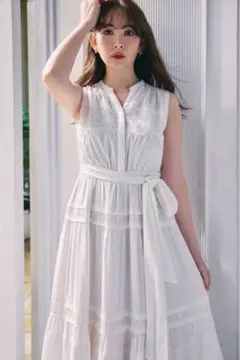 Her lip to Scala Lace-Trimmed DressサイズM