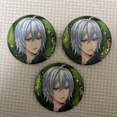 ツイステ ブレジュ 缶バッジ シルバー 3点