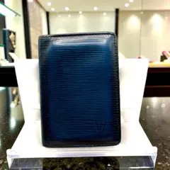 ルイヴィトン LOUIS VUITTON カードケース トレドブルー エピレザー