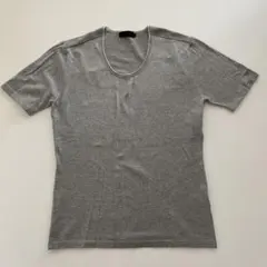 ✨新品未使用✨COMME CA DU MODE MEN 半袖　ニット　グレー　Mのサムネイル