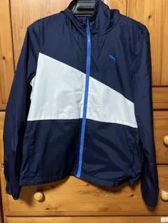 Puma フード付きウィンドブレーカー ネイビー