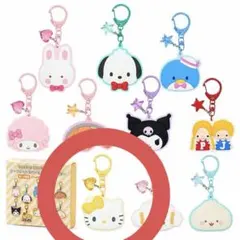 サンリオ シークレットラバーミラーキーホルダー ミミィ ハローキティ