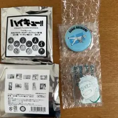 ハイキュー‼︎RUNメタルキーホルダー 名言アクリルバッジ　星海光来