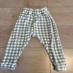 ペアマノン　チェック柄ボトムス 80