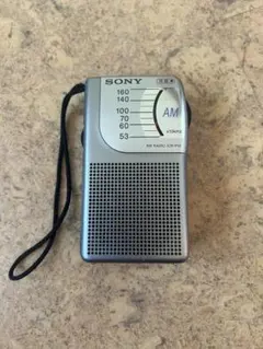 SONY 소니 ICR-P15 AM 라디오 실버 스트랩 포함 레트로