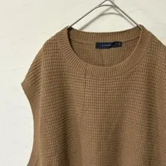 レイジブルー ゴルフ ニットベスト ブラウン メンズ Mサイズ