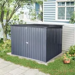 物置 屋外 戸外収納庫 スチール 引き戸 両開き 換気口 防さび 防水