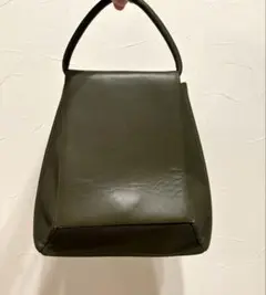 【希少/美品】Sybilla シビラ レザーハンドバッグ オリーブグリーンのサムネイル