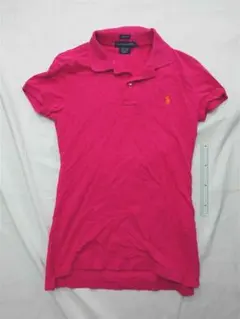 【新品】RALPH LAUREN レディース 赤半袖ポロシャツ スキニーフィット ラルフローレン スキニーフィット ポロシャツ レッド Sサイズ 美