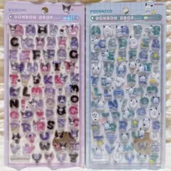 【正規品】サンリオ ボンボンドロップシール文字 クロミ ポチャッコ BONBON