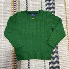 ポロラルフローレン　キッズ　ケーブル　ニット　セーター　4