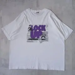 90s USA製　LOCK UP　グラフィックTシャツ　プロモ　シングルステッチ