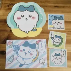ちいかわ ハチワレカード＆ステッカー5枚セット